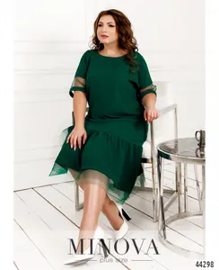 Платье 182-зеленый Minova