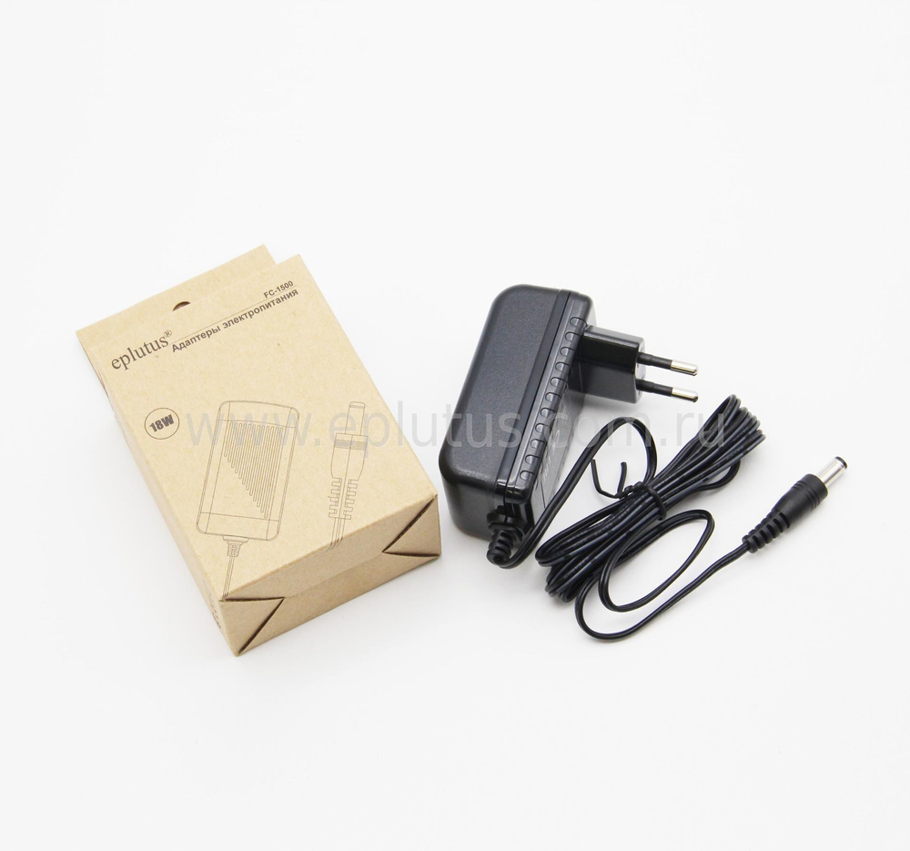 Адаптер питания Eplutus FC-1500 12v/1500mAh (штекер 5,5мм)
