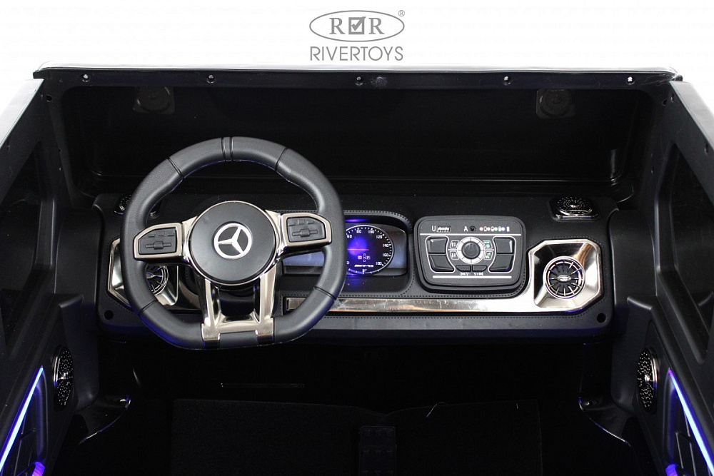 Детский электромобиль RiverToys Mercedes-AMG G63 G111GG, 24V черный