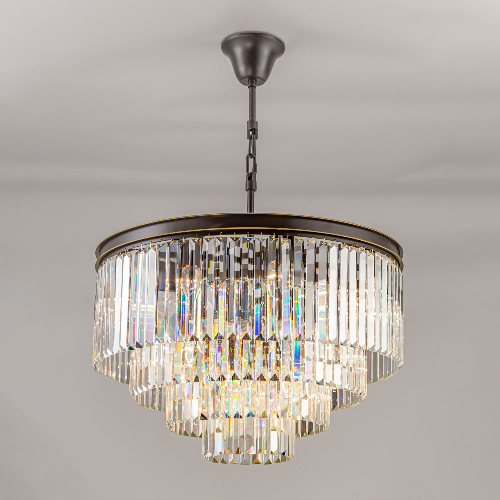 Citilux Мартин CL332141 Люстра хрустальная подвесная Прозрачная