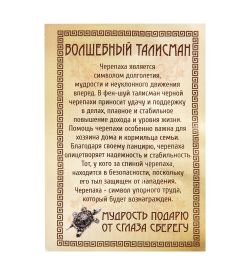 AM-2305 Фигурка-брошь кошельковая «Черепаха мудрости» (латунь)