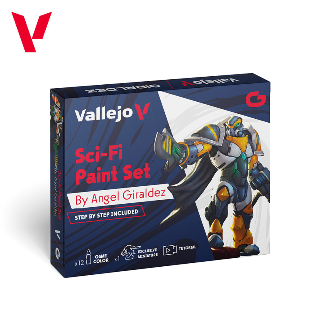 Набор красок Vallejo Game Color Set: Sci-Fi Paint Set (12) - обновленная формула 2024