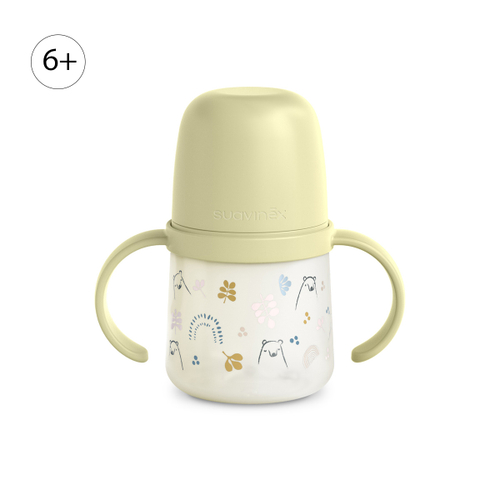 Бутылочка-поильник c ручками Suavinex 150 мл, 6+ мес, желтая
