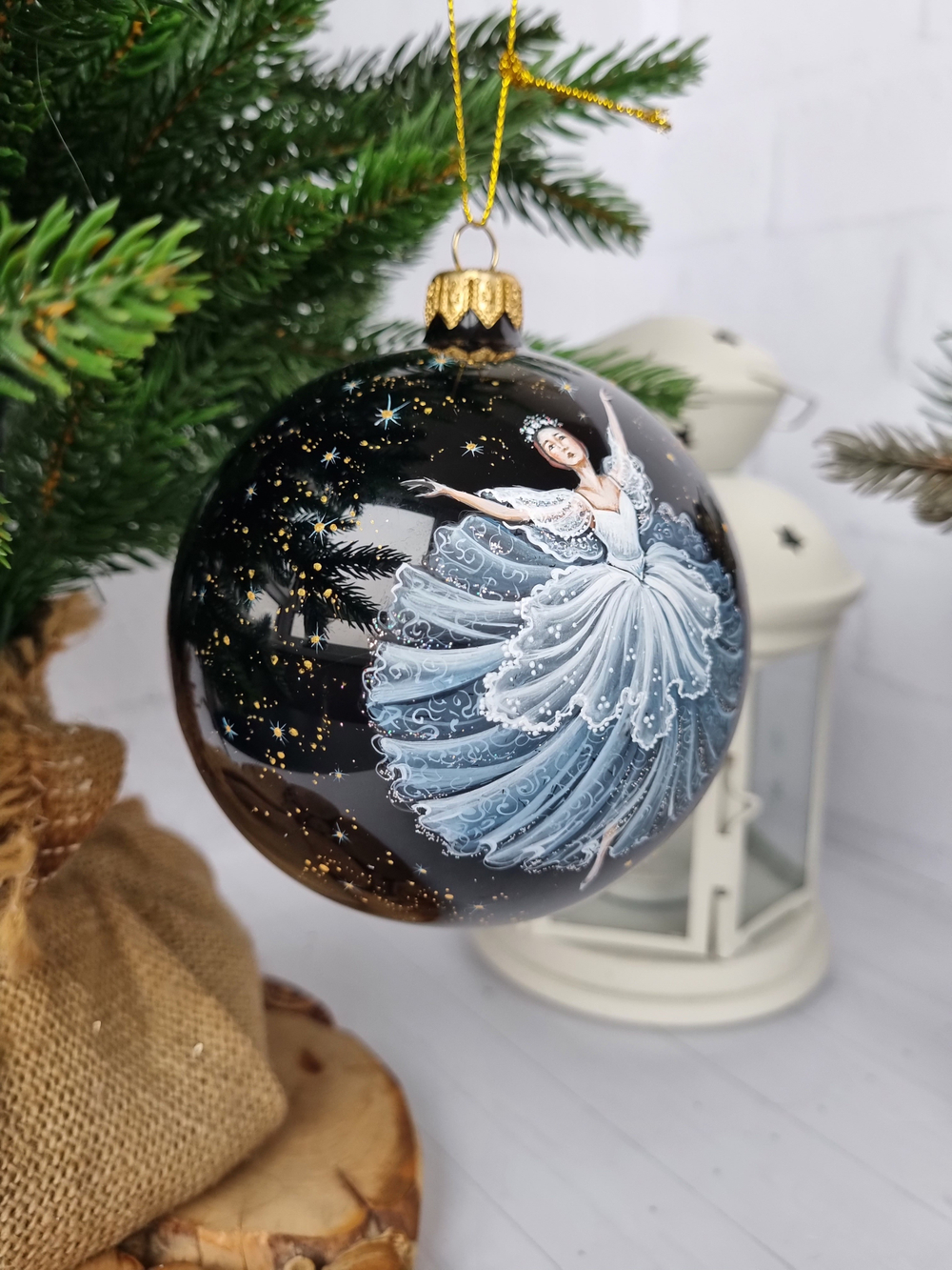 Шар стеклянный "Русский Балет", ручная роспись