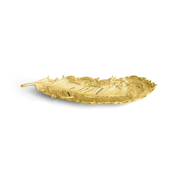Блюдо сервировочное Michael Aram Plume Gold (41.9 x 14 см)