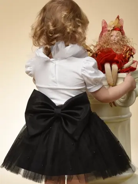 Юбка-пачка фатиновая с бусами