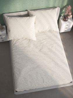 Постельное белье перкаль Сказка "Ромашка" 1,5-сп Наволочка 50х70 см 1 шт Простынь на резинке 90x200 см Пододеяльник 145x215 см