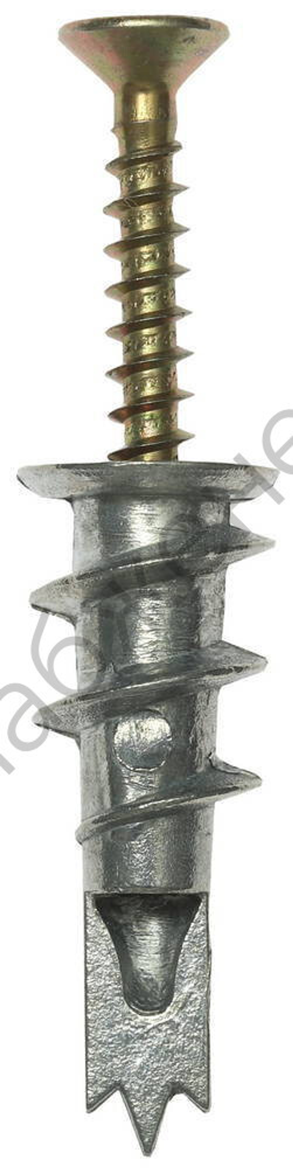 ЗУБР ДРИВА 33 мм, дюбель со сверлом для гипсокартона с саморезом металлический, 3 шт (4-301286)