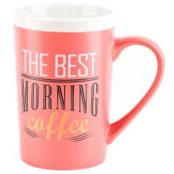 Кружка фарфоровая "Natural Coffee" v=400мл. (4вида) (min12) (транспортная упаковка)