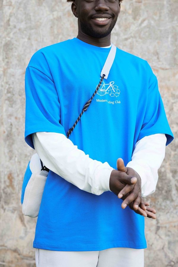 Футболка Re Cycle Синяя - фото 19