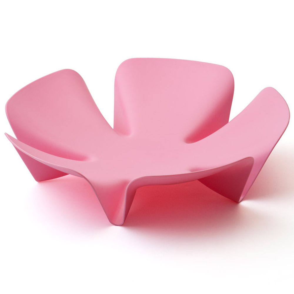 Ваза для фруктов flower, розовая