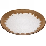 Блюдо для сервировки пластиковое 33см «Морозный узор» огонь