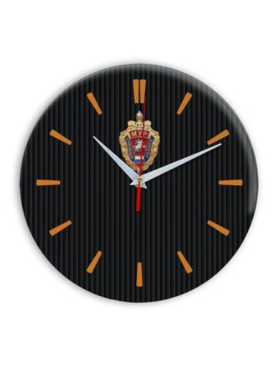 Настенные часы "Эмблема МУР 02 32" Декор для дома, подарок