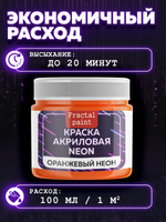Акриловая краска NEON «Оранжевый неон»