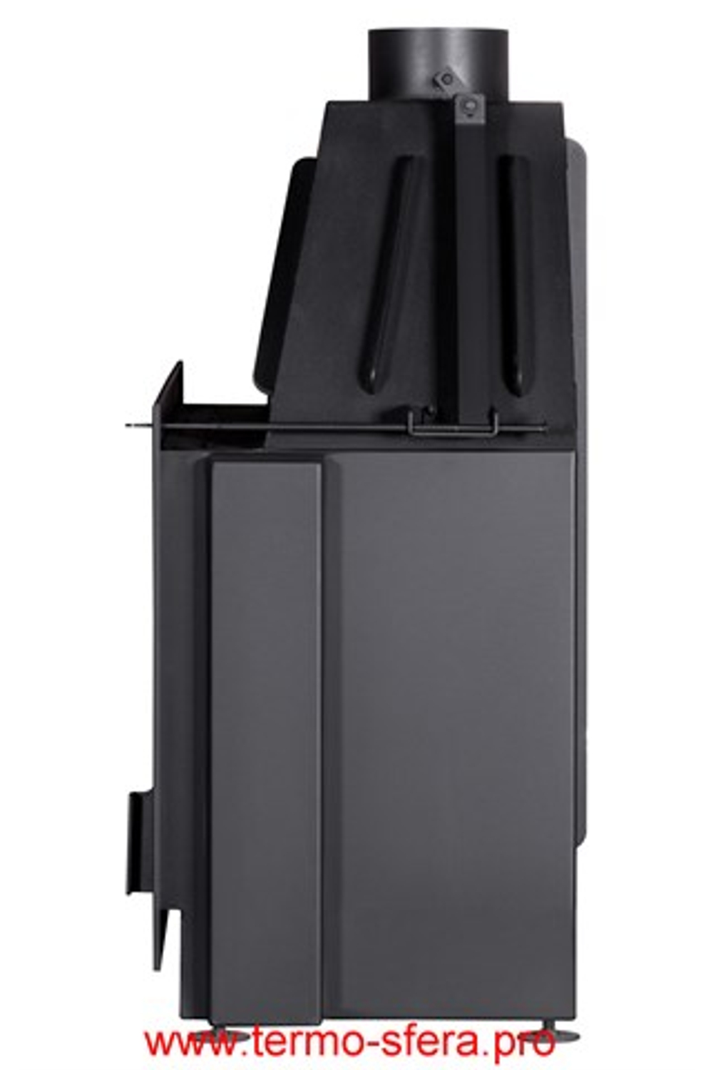 Каминная топка Экокамин Альфа 700-150 B принтинг черный шамот