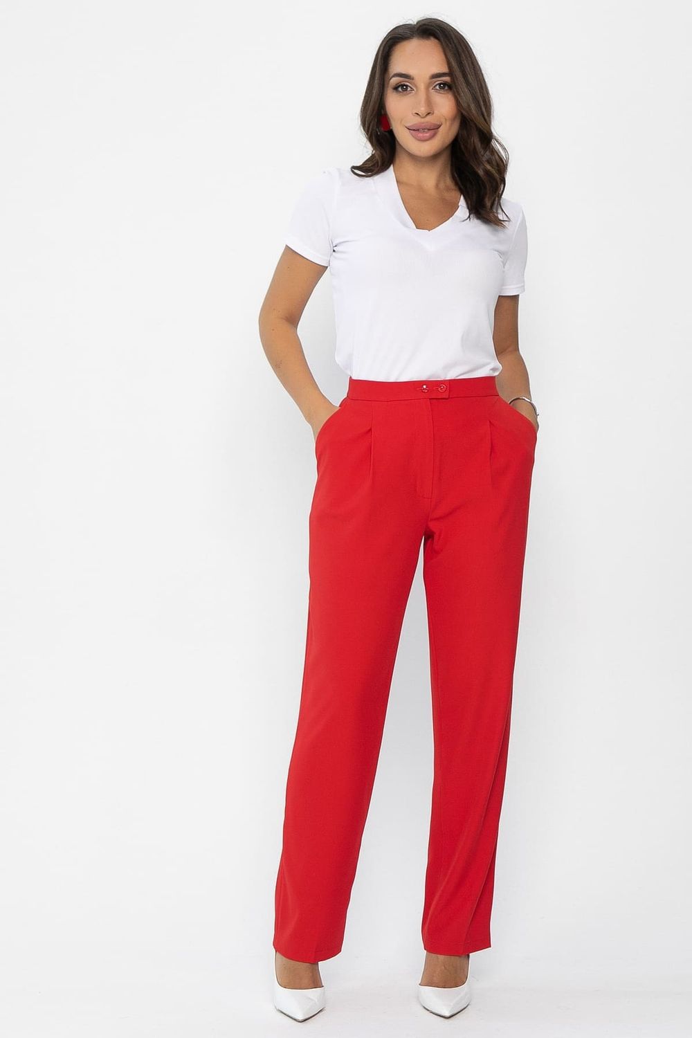 Брюки Мартин (красные) Б14024-30М LT Collection