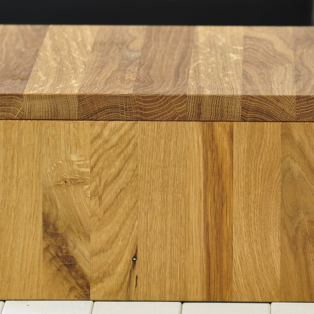 Тумба прикроватная парящая навесная 35х35х16, Дольче Вита, массив дуба с выдвижным ящиком, 1 шт, Dipriz