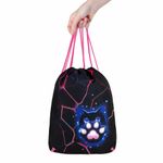 Мешок для обуви BRAUBERG PREMIUM, карман, подкладка, светоотражайка, 43х33 см, "Pink lava", 273441