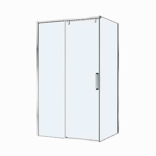 Душевой уголок BelBagno SOFT_CLOSE-1-AH-1 130х90 стекло прозрачное/профиль хром