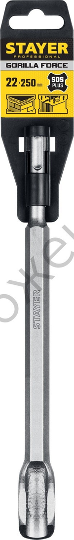 STAYER Gorilla Force SDS-Plus Зубило-штробер полукруглое 22 х 250 мм