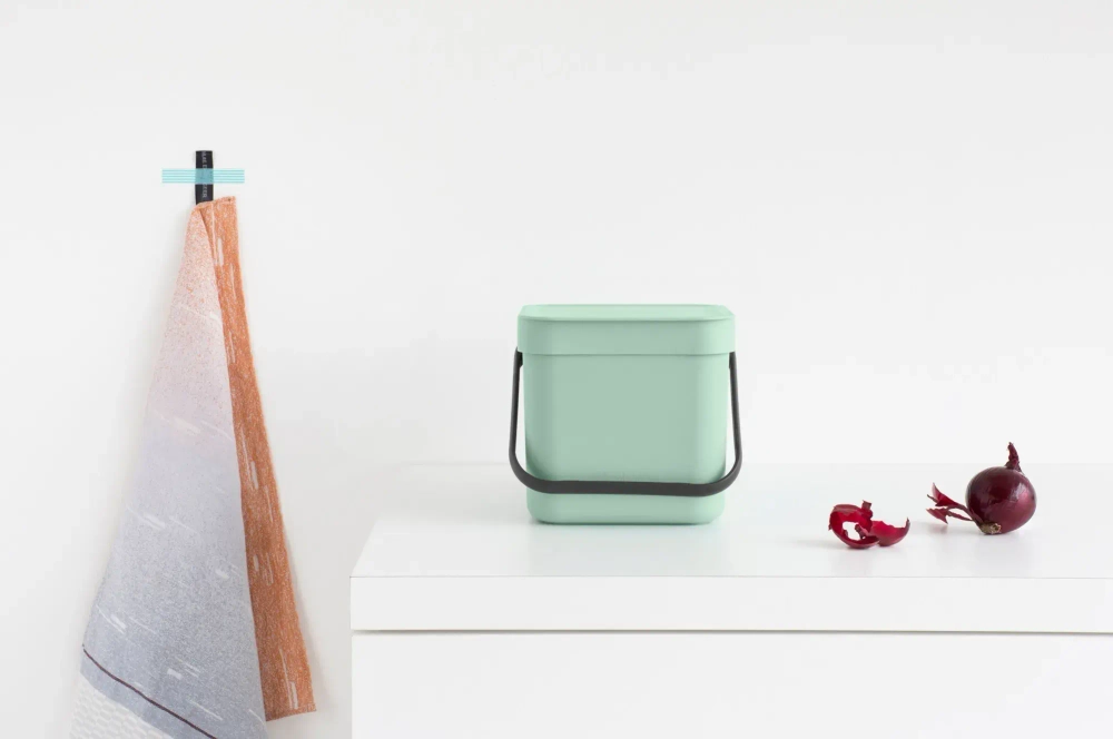 Brabantia Корзина для мусора Sort & Go 3 л Jade Green