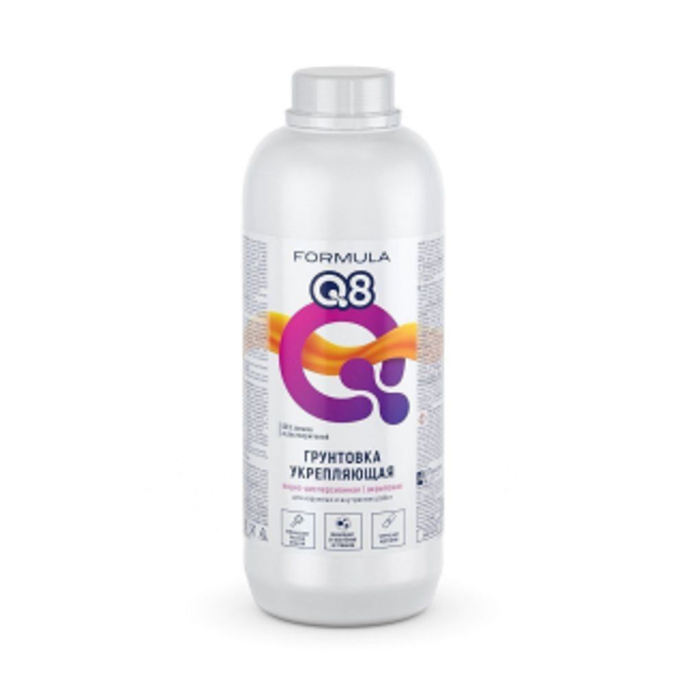 Грунтовка ВД укрепляющая 1кг Formula Q8