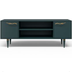 Тумба под ТВ Арт Колор matte 155см Классик Голд Зеленый бирюзовый матовый