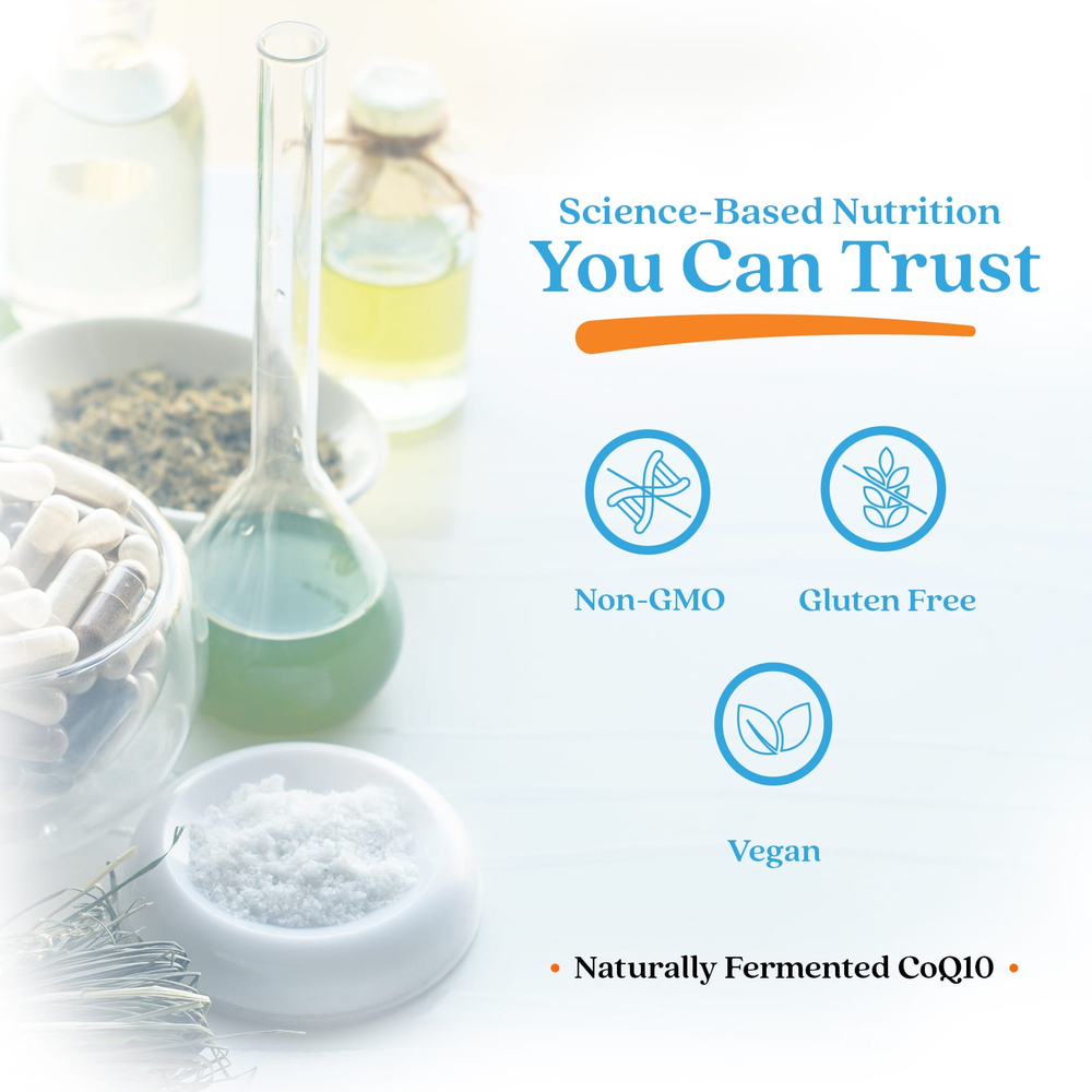 Doctor's Best, Коэнзим Q10 + наттокиназа, 60 растительных капсул