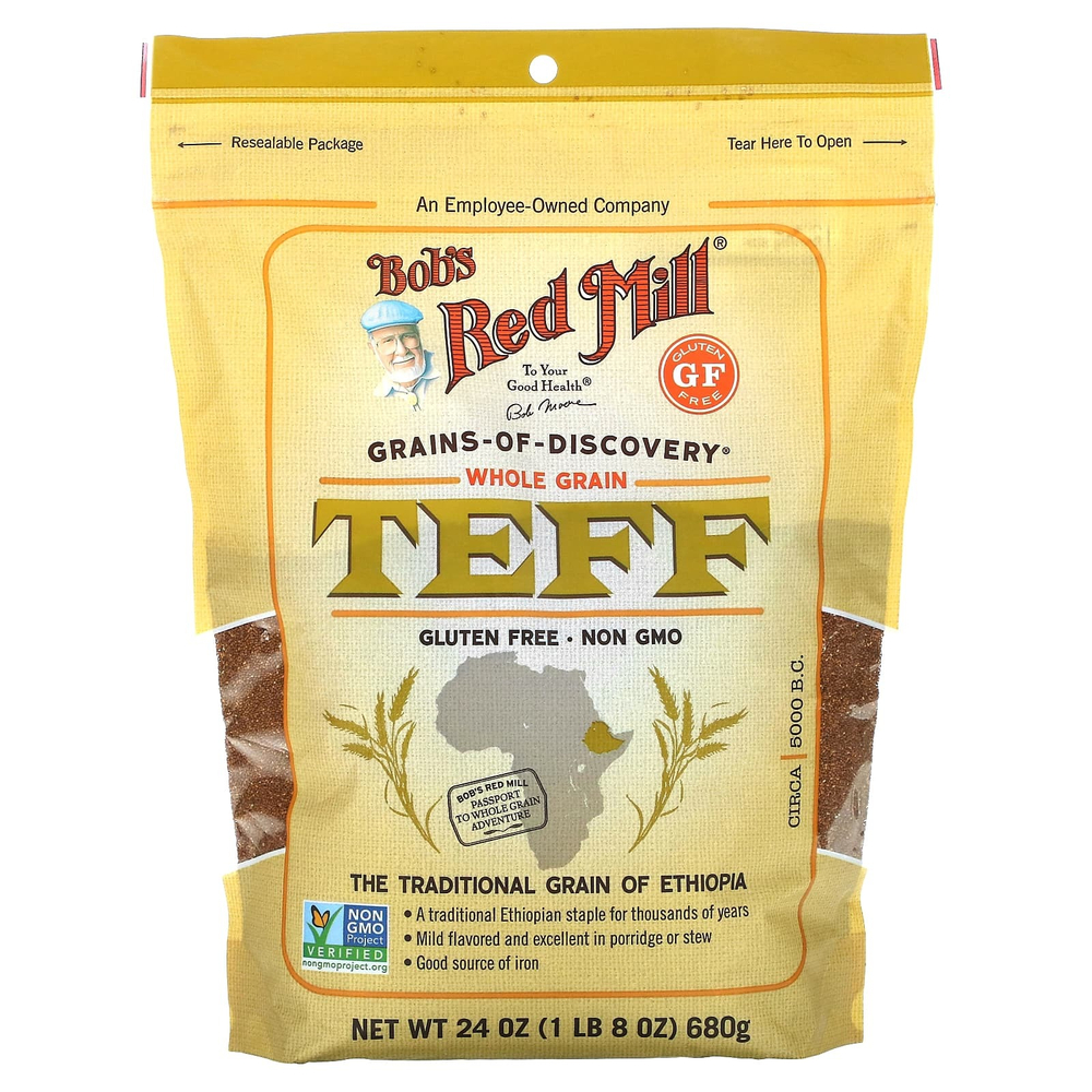 Bob's Red Mill, тефф, цельное зерно, 680 г (24 унции)