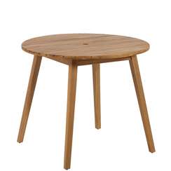 Уличный стол Vilma Ø90 см, массива акации