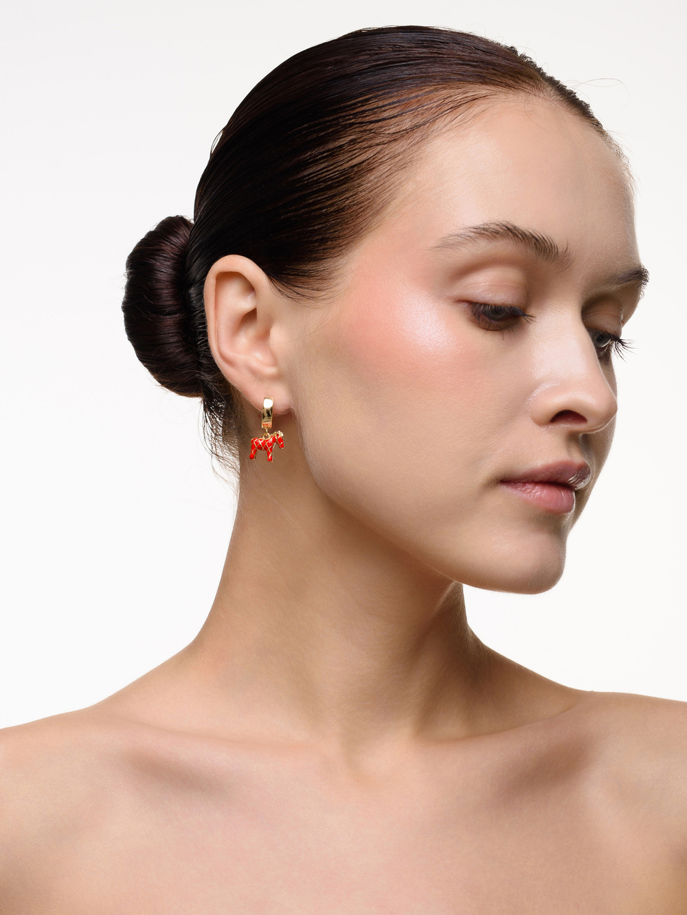 Серьги "Red Horse" Gold