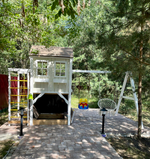 Детский домик с качелями "Прованс - спорт"