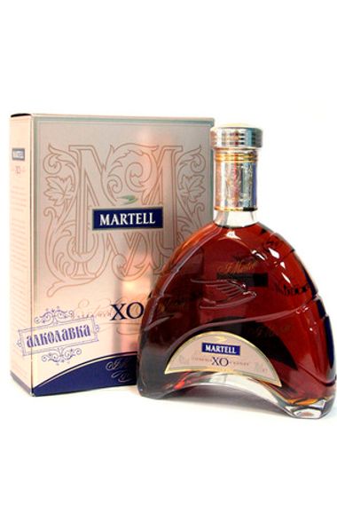 Мартель X.O. Французский коньяк. Подарочная упаковка. 40%. 0,35 Л