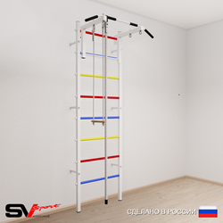 Шведская стенка Sv Sport усиленная 615 (Турник стандарт/Канат/Трапеция)