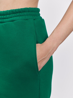 Брюки женские с начесом (зеленый)