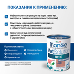 Влажный диетический корм Monge VetSolution Dog Hypo Monoprotein LAMB Гипо монопротеин с ягнёнком для собак для снижения реакции пищевой непереносимости 400г