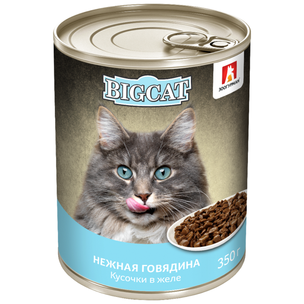 Зоогурман корм консервированный для кошек big cat