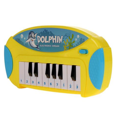 Пианино 22см, желтый, пакет 21-13