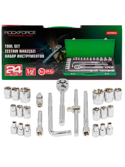 Набор инструментов 24пр. 1/2''( 6гр) RockForce RF-4245B-5
