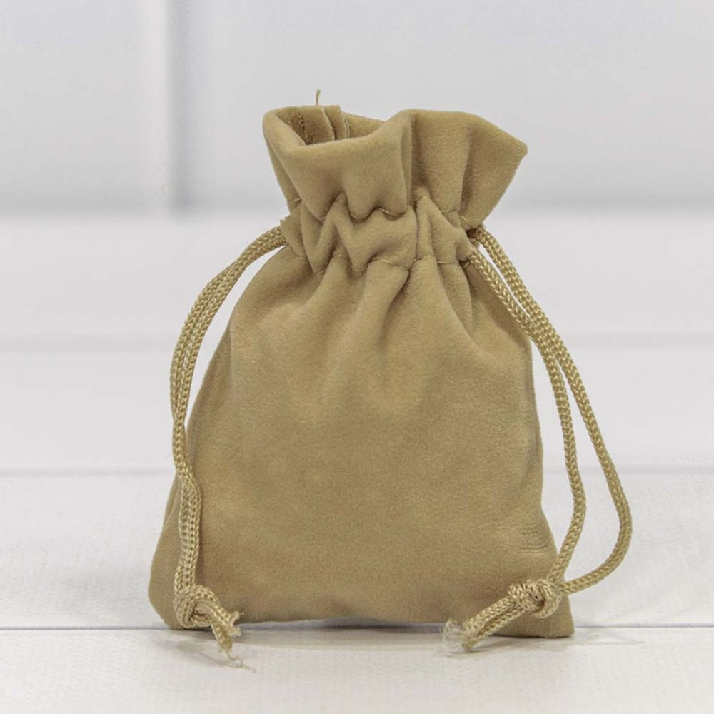 Мешочек 7х9см Бархат класс А (Капучино)