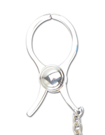 Зажимы на соски Nipple C-Clamps с цепью (Цвет: серебряный)