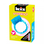 Виброкольцо LUXE VIBRO Райская птица (+ презерватив)