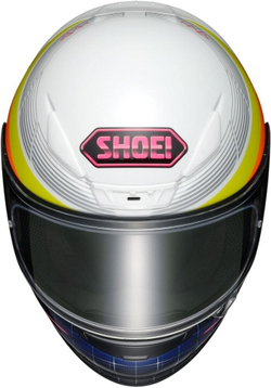 SHOEI Шлем мотоциклетный интеграл с принтом NXR ZORK розово-желтый