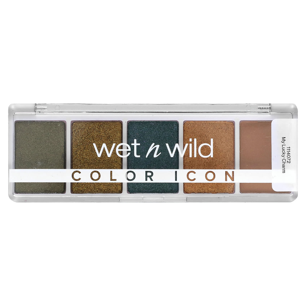 wet n wild, ColorIcon, палитра теней из 5 оттенков, 1114072 My Lucky Charm, 6 г (0,21 унции)