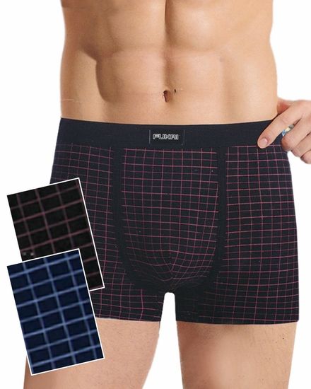 Трусы мужские боксеры(2 шт) Fukai 1022 F,синий+темно-серый