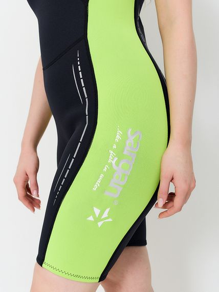 Гидрокостюм Sargan Nero 2.0 Shorty lady 2 мм черно-желтый