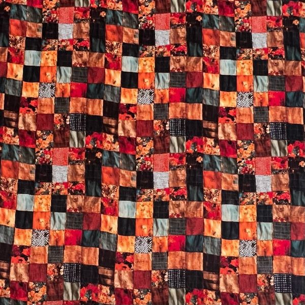 КВАДРАТНЫЕ ЛОСКУТЫ С ВИЗУАЛЬНЫМ ЭФФЕКТОМ ЗАМЯТОСТИ - 100% хлопок 1