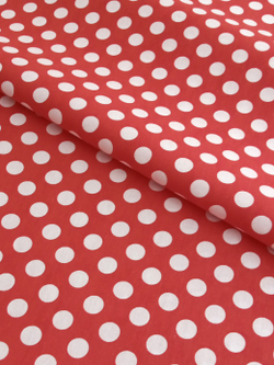 Ткань бязь плательная, рис. "Горох 18 мм", ширина 150 см, арт. 18.5