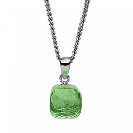 Колье Qudo Firenze peridot 400159.1 G/S цвет серебряный, зеленый