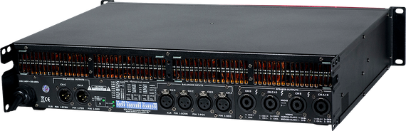 Solton DX 4 - Усилитель 4-х канальный, Класс TD; 4 х 1300 Вт на 8 Ом; 4 x 2200 Вт 
на 4 Ома; 4 x 260